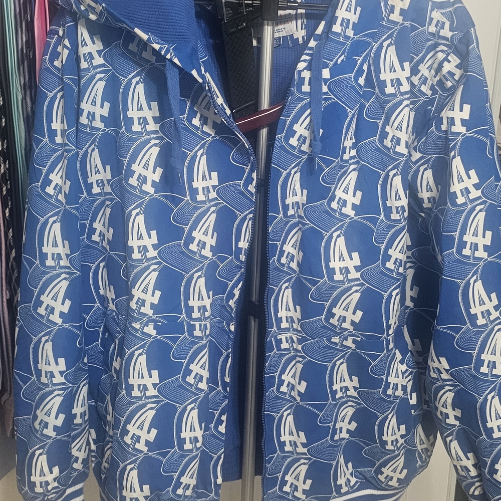 Kids Blue LA Patterned Jacket